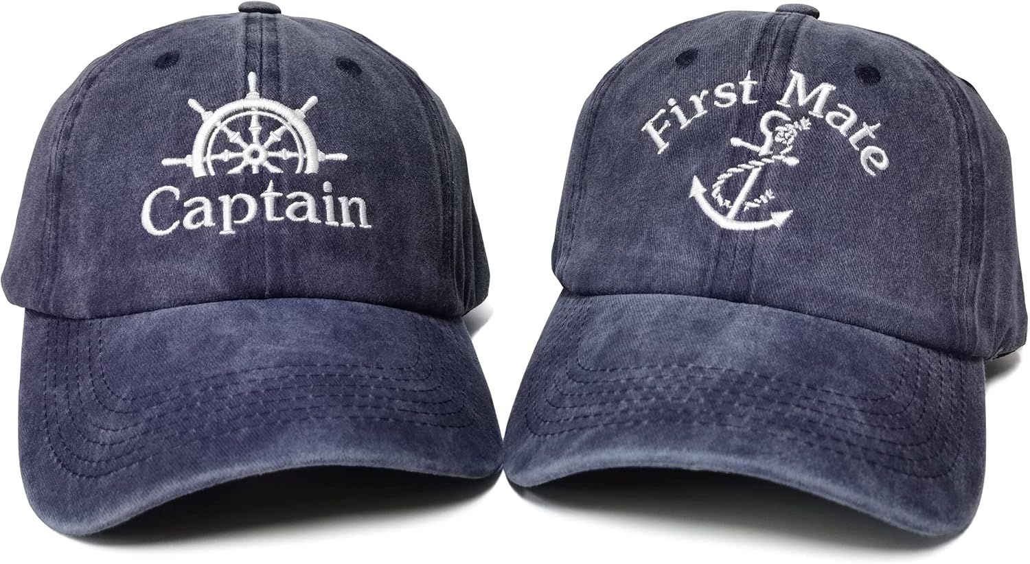 ゆ*7様 Mrs.GREEN APPLE MGA LOGO HAT NAVY Mr and Mrs Hats, Captain One Size, First Mate (Navy Blue & Navy